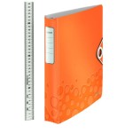 Segregator ringowy Leitz WOW, 4DR/30mm Softclick, pomarańczowy