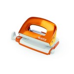 Dziurkacz Mini Leitz WOW metalowy Leitz, pomarańczowy metalik