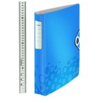 Segregator ringowy Leitz WOW, 4DR/30mm Softclick, niebieski