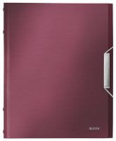 Teczka segregująca Leitz Style 6 przegródek, 200 kartek Rubinowa czerwień