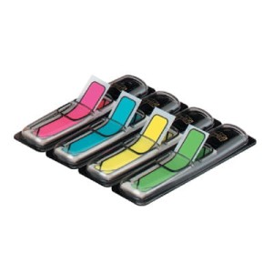 Zakładki indeksujące Postit® strzałki, 4 kolory neonowe