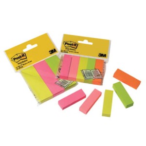 Znaczniki samoprzylepne Postit®  3 bloczki 26x76 w jaskrawych kolorach