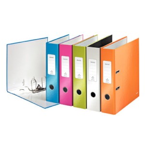 Segregator WOW Leitz 180°, A4/50mm, perłowy biały