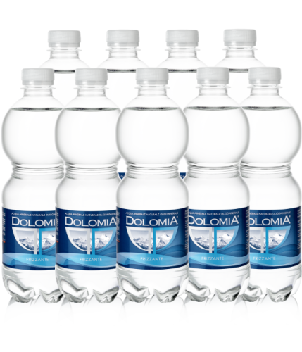 Butelki wody Dolomia gazowanej 0,5l