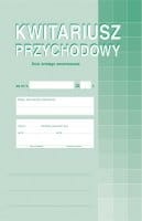 Kwitariusz przychodowy (numerowany), A-4, (oryginał + 2 kopie)