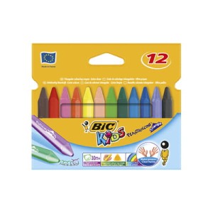 Kredki Świecowe Plastidecor Triangle Pudełko 12