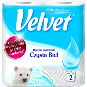 Ręcznik kuchenny VELVET a2 Czysta Biel