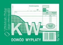 KW Dowód wypłaty, A6, wielokopia