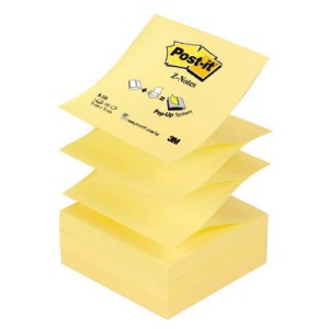 Bloczki samoprzylepne Postit® ZNotes żółte 76mmx76 mm 