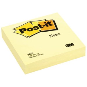 Bloczek samoprzylepny Postit®, żółty, XL (200kartkowy, 100x100 mm)