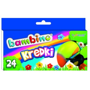 Kredki BAMBINO  24-kol.   w pud.kart.