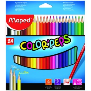 KREDKI TRÓJKĄTNE COLORPEPS 24 SZT 