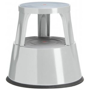Taboret biurowy Twin Lift Szary dwustopniowy TWINCO