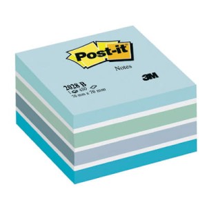 Kostka samoprzylepnaPostit® Akwarelowa niebieska 
