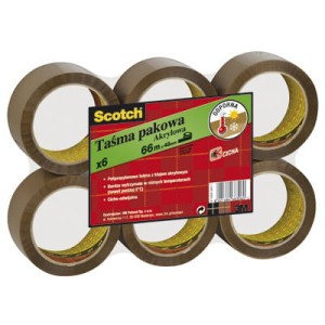 Taśma pakowa Scotch®, akrylowa, brązowa