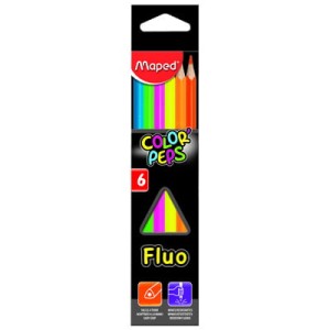 KREDKI TRÓJKĄTNE FLUORESCENCYJNE COLORPEPS FLUO 6 SZT (24)