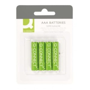 ATERIE SUPER-ALKALICZNE Q-CONNECT AAA, LR03, 1, 5V, 4SZT.