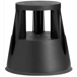 Taboret biurowy Twin Lift Czarny dwustopniowy TWINCO