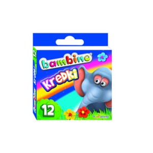 Kredki BAMBINO  12-kol.   w pud.kart.