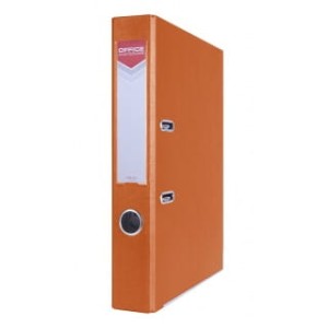  Segregator OFFICE PRODUCTS Officer z szyną, PP, A4/55mm, pomarańczowy