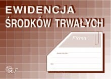 Ewidencja środków trwałych, A5, offset