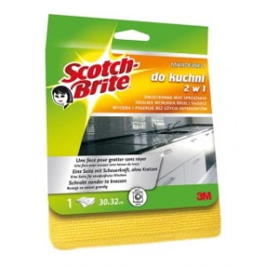 ŚCIERKA Z MIKROFIBRY SCOTCH BRITE™ DO KUCHNI, ŻÓŁTA