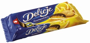 Ciastka DELICJE Szampańskie pomarańcza 147g