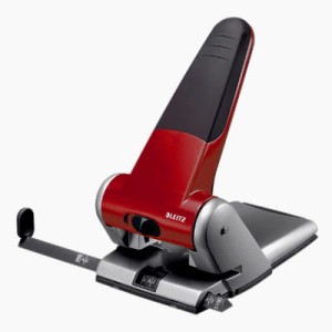 Dziurkacz 5180 Extra mocny Leitz czerwony dziurkuje 65 kartek