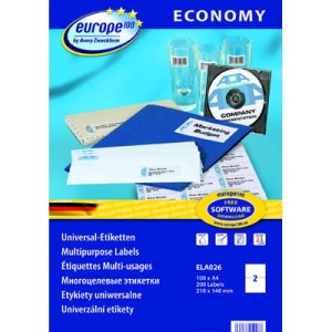 Etykiety uniwersalne AZ ECONOMY E100 97x42,3