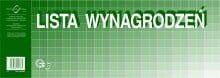 Lista wynagrodzeń, 1/2 A3, offset