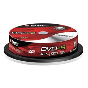 Dysk Emtec DVD-R 4,7GB 16X CB opak. 10szt.