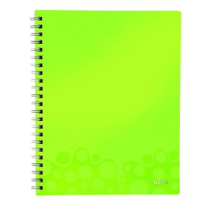 Notatnik z folderem i z przekładkami "Get organized" Leitz WOW A4, w kratkę, zielony
