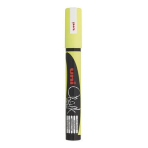Marker z farbą kredową CHALK PWE-5M żółty UNI 