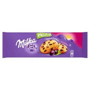 Ciastka MILKA Pieguski 135g Czekolada i rodzynki