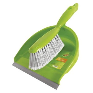 ZESTAW SZCZOTKA Z SZUFELKĄ SCOTCH BRITE™, ZIELONO-SREBRNY