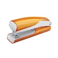 Zszywacz Mini Leitz WOW metalowy Leitz, pomarańczowy metalik