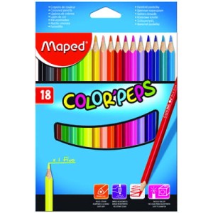 KREDKI TRÓJKĄTNE COLORPEPS 18 SZT 