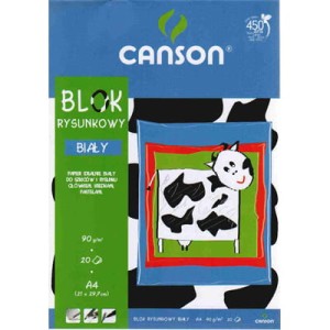 BLOK RYSUNKOWY 90G A4 20ARK SERIA NIEBIESKA