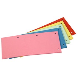 Przekładki kartonowe 1/3 A4 DATURA żółte 100 sztuk