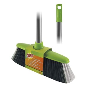 SZCZOTKA SCOTCH BRITE™, Z TRZONKIEM, ZIELONO-SREBRNA