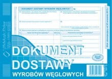 Dokument dostawy wyrobów węglowych (oryginał + 1 kopia) A5