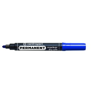 Marker permanentny DRY SAFE INK Centropen niebieski okrągły