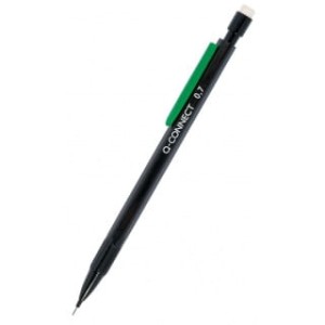Ołówek automatyczny 10szt. Q-CONNECT 0,7mm, czarny, GRATIS - grafity