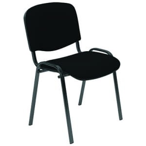 Krzesło konferencyjne ISO black CU-26 czarno-szary