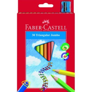 KREDKI JUNIOR GRIP TRÓJKĄTNE KPL KARTON 20 SZT FABER CASTELL