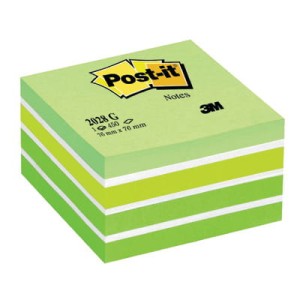 Kostka samoprzylepnaPostit® 450kartek Akwarelowa zielona 