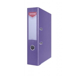  Segregator OFFICE PRODUCTS Officer z szyną, PP, A4/75mm, fioletowy