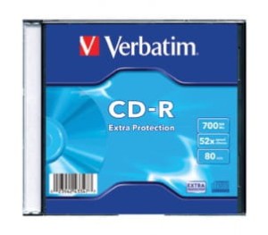 Płyta VERBATIM CD-R slim jewel case 700MB 52x DataLife Extra Protection 1szt.