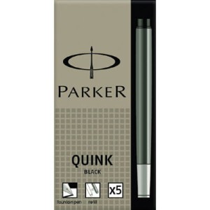 Naboje atramentowe PARKER standard czarne zmywalne