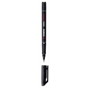 Foliopis 0,4mm Stabilo OHP czarny S